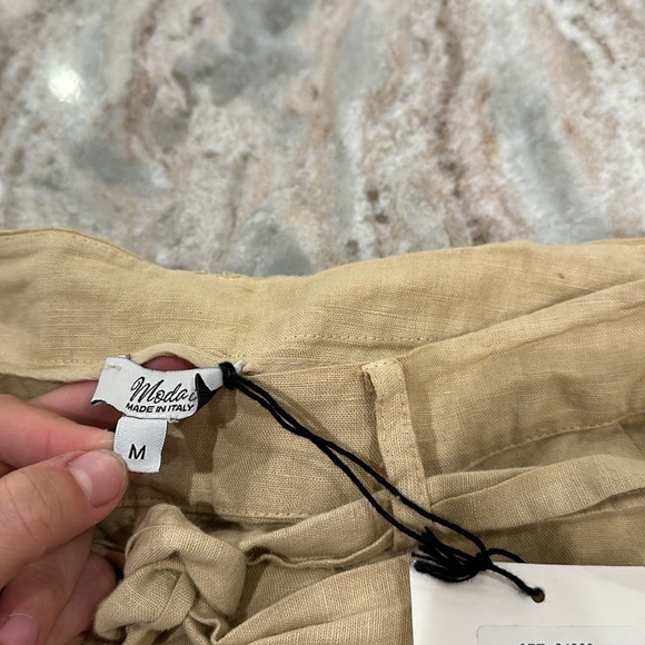 NWT Made in Italy Linen Shorts - Picture 3 of 8